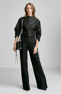 STRETCH TAFFETA TOP