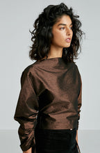 STRETCH TAFFETA TOP
