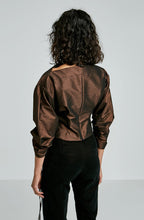STRETCH TAFFETA TOP