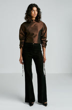 STRETCH TAFFETA TOP
