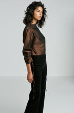 STRETCH TAFFETA TOP