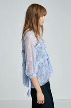 LACE RUFFLE BLOUSE