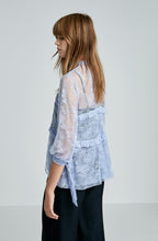LACE RUFFLE BLOUSE