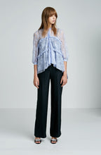 LACE RUFFLE BLOUSE
