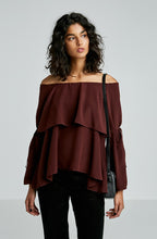 CDC COLD SHOULDER TIERED TOP