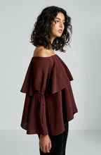 CDC COLD SHOULDER TIERED TOP