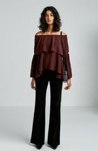 CDC COLD SHOULDER TIERED TOP