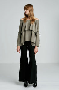 CDC COLD SHOULDER TIERED TOP
