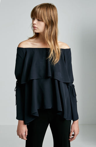 CDC COLD SHOULDER TIERED TOP
