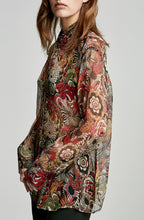 SILK CHIFFON OVERSIZED SHIRT