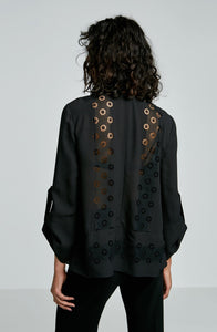 SILK EMBROIDERED BLOUSE