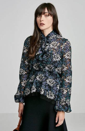 EMBROIDERED TINSEL TOP