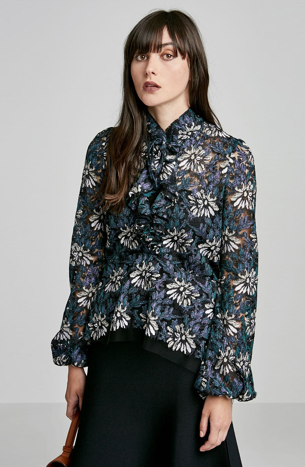 EMBROIDERED TINSEL TOP