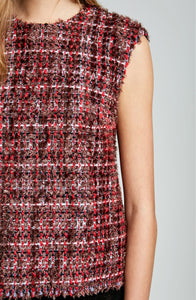 CHENILLE CHECK TOP