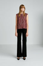 CHENILLE CHECK TOP