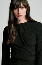 STRETCH REPTILE TIE FRONT DRESS