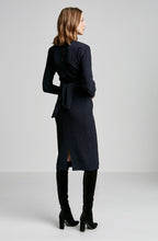 STRETCH REPTILE TIE FRONT DRESS