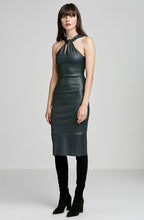 STRETCH LEATHER TURBAN TWIST