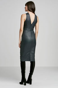 STRETCH LEATHER TURBAN TWIST