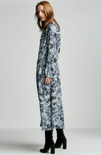 PRINTED RUFFLE DRESS