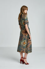 PRINTED WRAP DRESS