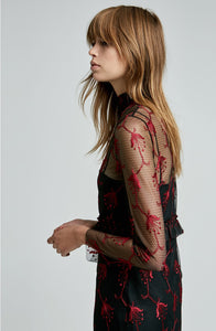 TULLE EMBROIDERED DRESS