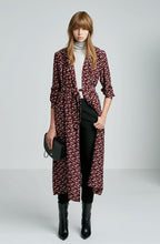 PRINTED ROBE DRESS