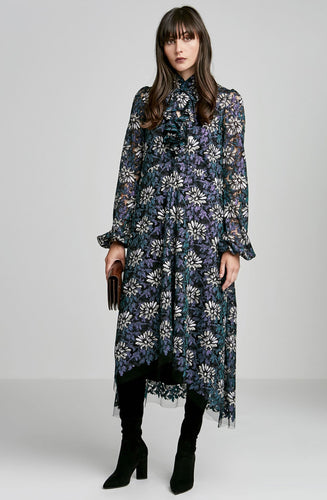 EMBROIDERED TINSEL DRESS