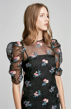 RUFFLE SLEEVE DRESS