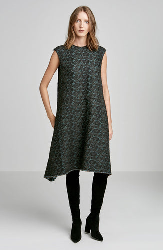 NIGHT BROCADE DRESS