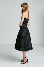 BROCADE STRAPLESS DRESS