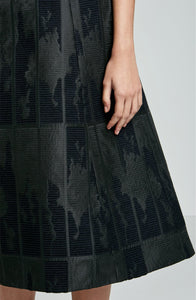BROCADE STRAPLESS DRESS