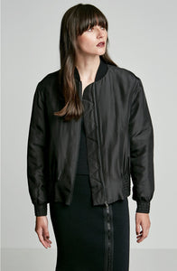 PADDED SILK BOMBER