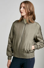 PADDED SILK BOMBER