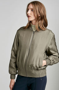 PADDED SILK BOMBER