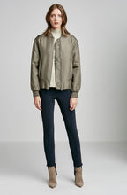 PADDED SILK BOMBER
