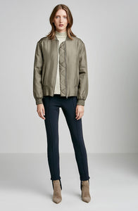 PADDED SILK BOMBER