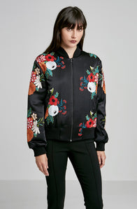 PADDED SILK EMBROIDERED JACKET