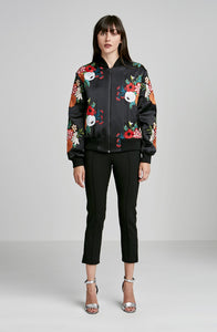 PADDED SILK EMBROIDERED JACKET