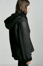 SHEARLING HOODED JACKET