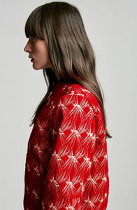 EMBROIDERED VELVET BOMBER