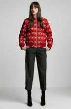 EMBROIDERED VELVET BOMBER