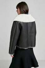 SHEARLING TRAPEZE JACKET