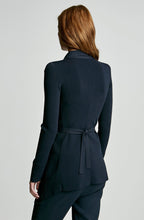 CREPE KNIT DRAPE FRONT JACKET