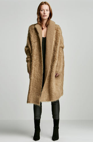 BRUSHED MOHAIR CARDIGAN