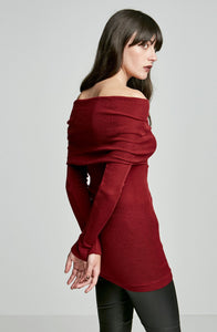 BABYWOOL COLD SHOULDER TEE