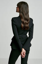 CREPE KNIT WRAP JACKET