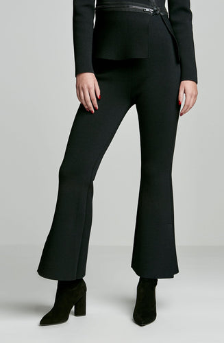 CREPE KNIT MILANO FLARED PANT