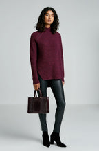 CASHMERE WOOL ZIP NECK SWEATER