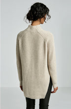 CASHMERE WOOL ZIP NECK SWEATER